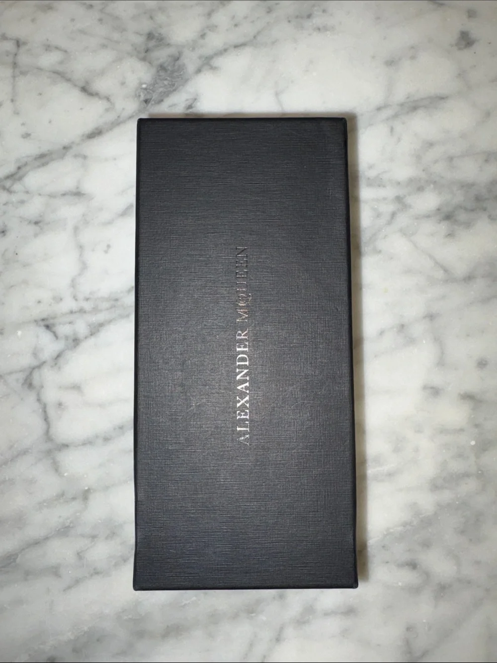 Empty Alexander McQueen Eyewear Sunglasses Case Storage Box in Black